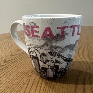 Seattle Skyline Mug with Pink Accents